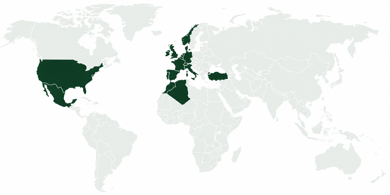 A preview of the AvioStory world map